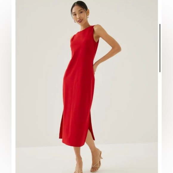 NWT Jarlo Low Back Twist Maxi Dress - Picture 3 of 5